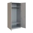 Q 22-80 skříň šatní, 2-dvéřová, 800x600x1800mm, šedá